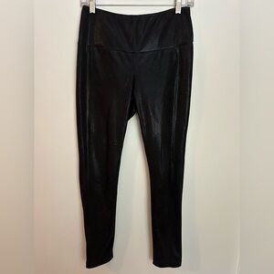 J MCLAUGHLIN LORI Black Metallic Leggings Small EUC